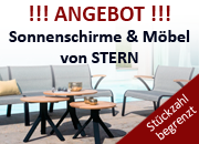 grafischer Button, der zu einem befristeten Angebot von Stern-Möbeln führt